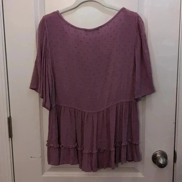 Rewind Short Sleeve Babydoll Top - Picture 3 of 9